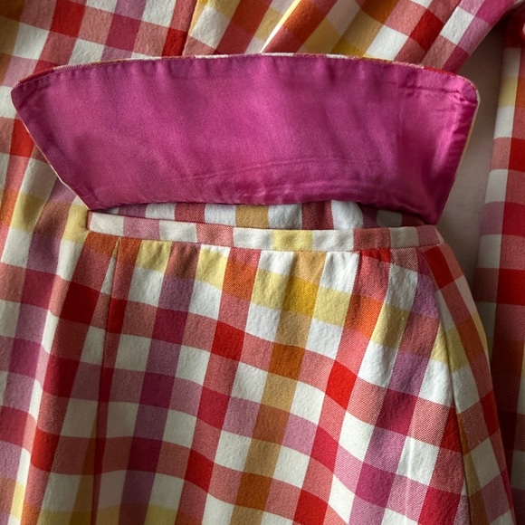 Moschino Pink and Yellow Checkered Blazer